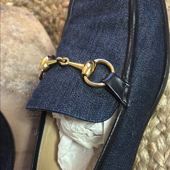 Gucci Dark Blue denim Sole Loafers - Picture 3 of 7